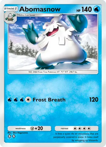 Abomasnow (a2-045) card in Pokémon TCG Pocket