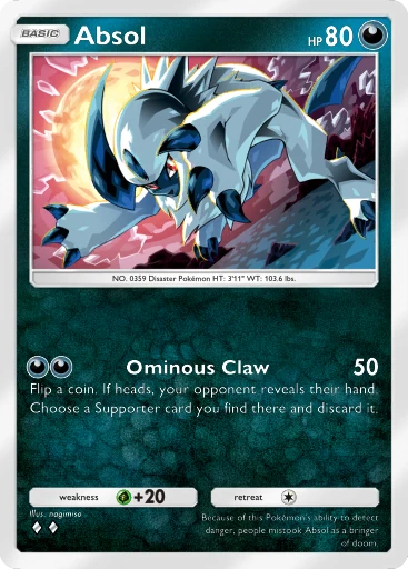 Absol (b1-150) card in Pokémon TCG Pocket