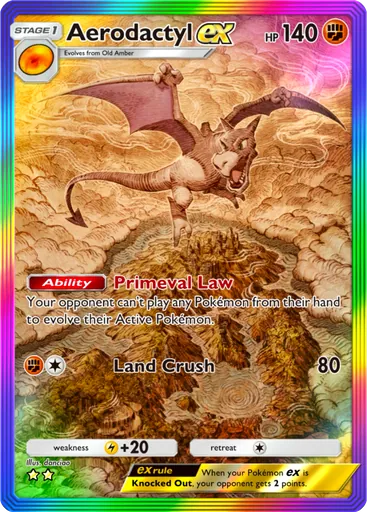 Aerodactyl ex (a1a-084) card in Pokémon TCG Pocket