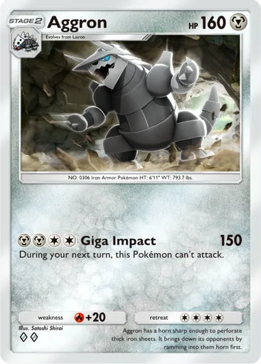 Aggron (a3a-050) card in Pokémon TCG Pocket