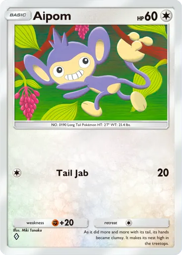 Aipom (a2-130) card in Pokémon TCG Pocket
