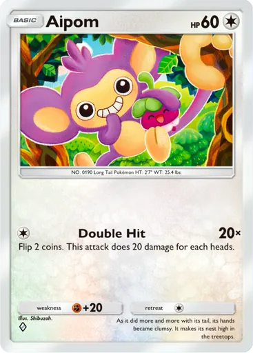 Aipom (a3b-058) card in Pokémon TCG Pocket