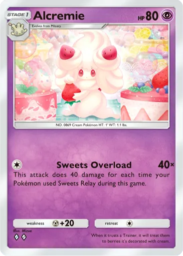 Alcremie (a3b-037) card in Pokémon TCG Pocket