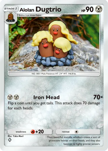 Alolan Dugtrio (a3-118) card in Pokémon TCG Pocket