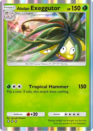 Alolan Exeggutor (a3-002) card in Pokémon TCG Pocket