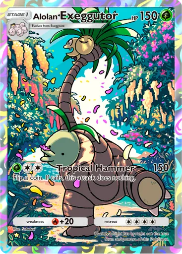Alolan Exeggutor (a3-156) card in Pokémon TCG Pocket