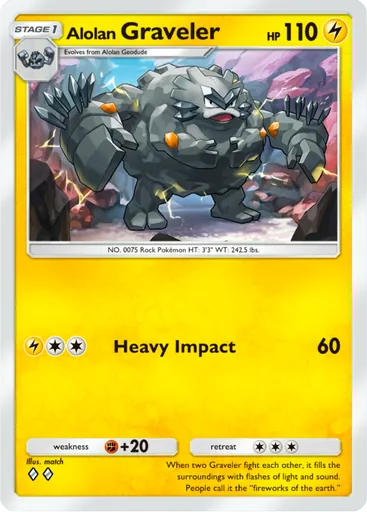 Alolan Graveler (a3-060) card in Pokémon TCG Pocket