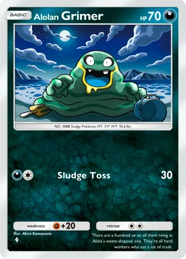 Alolan Grimer (a3-110) card in Pokémon TCG Pocket