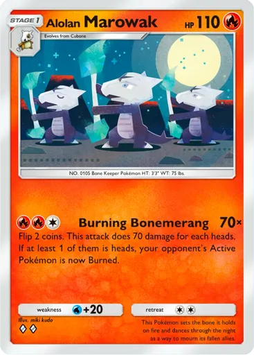Alolan Marowak (a3-027) card in Pokémon TCG Pocket