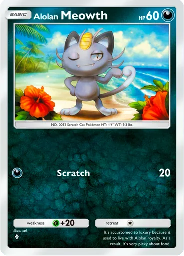 Alolan Meowth (a3-108) card in Pokémon TCG Pocket