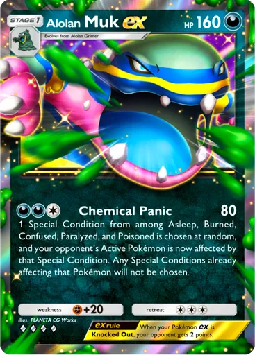 Alolan Muk ex (a3-111) card in Pokémon TCG Pocket