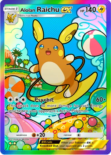 Alolan Raichu ex (a3-203) card in Pokémon TCG Pocket