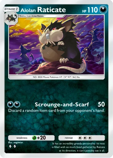 Alolan Raticate (a3-107) card in Pokémon TCG Pocket