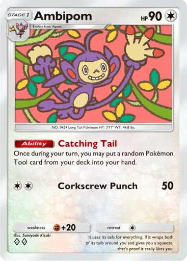 Ambipom (a3b-059) card in Pokémon TCG Pocket
