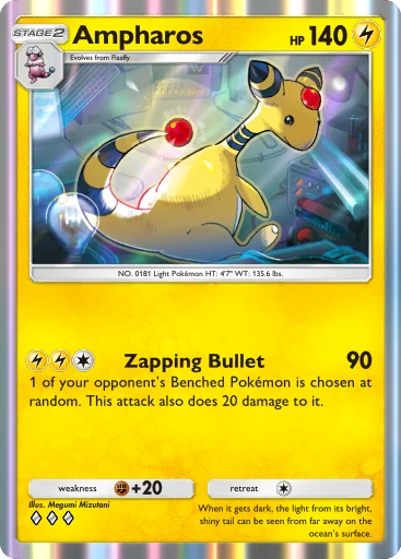 Ampharos (b1-084) card in Pokémon TCG Pocket