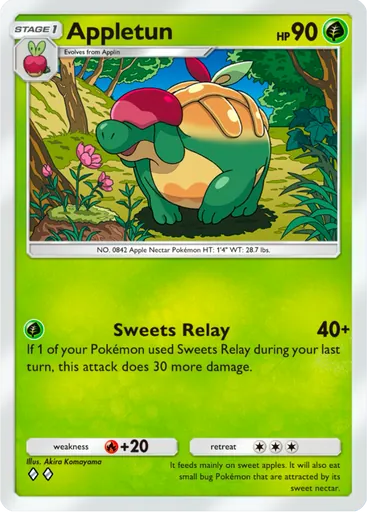 Appletun (a3b-007) card in Pokémon TCG Pocket