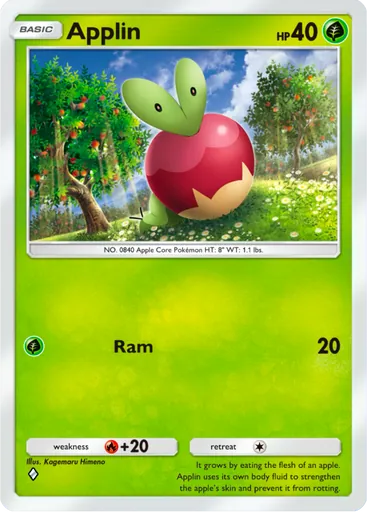 Applin (a3b-006) card in Pokémon TCG Pocket