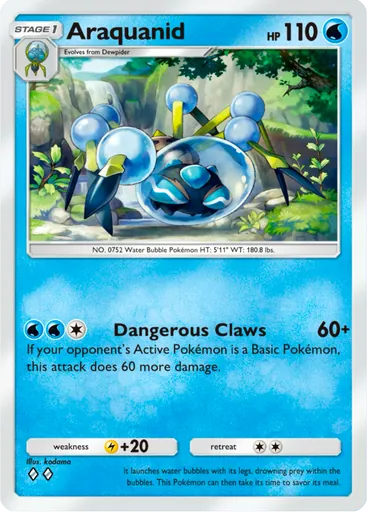 Araquanid (a3-053) card in Pokémon TCG Pocket