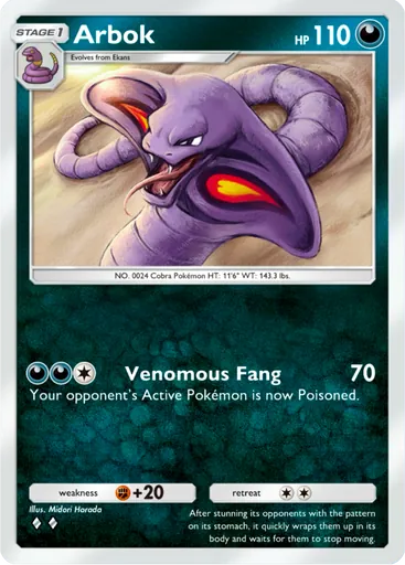 Arbok (a2b-046) card in Pokémon TCG Pocket