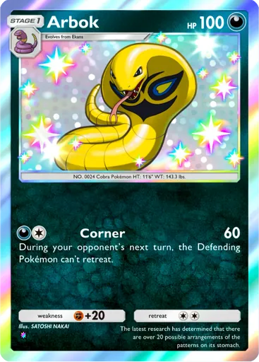 Arbok (a3b-101) card in Pokémon TCG Pocket
