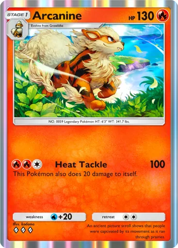 Arcanine (a1-040) card in Pokémon TCG Pocket
