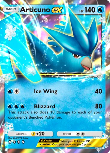 Articuno ex (a1-084) card in Pokémon TCG Pocket