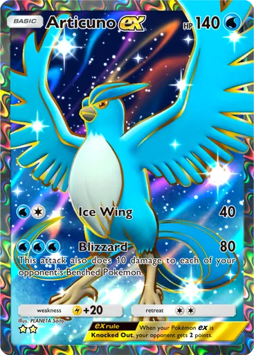 Articuno ex (a1-258) card in Pokémon TCG Pocket