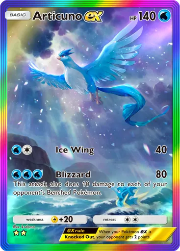 Articuno ex (a1-275) card in Pokémon TCG Pocket