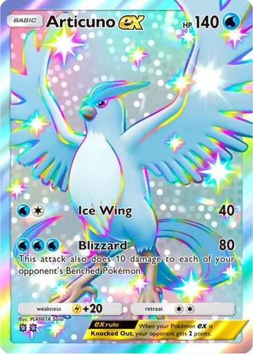 Articuno ex (a3b-104) card in Pokémon TCG Pocket