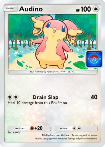 Audino (pa-089) card in Pokémon TCG Pocket