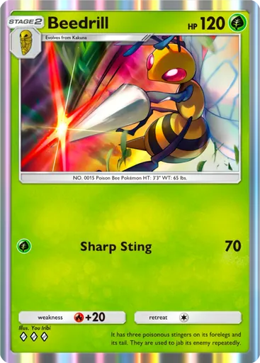 Beedrill (a1-010) card in Pokémon TCG Pocket