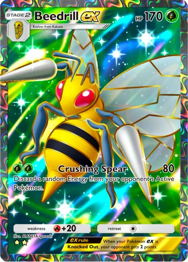Beedrill ex (a2b-079) card in Pokémon TCG Pocket