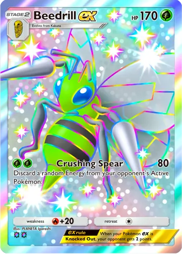Beedrill ex (a2b-107) card in Pokémon TCG Pocket