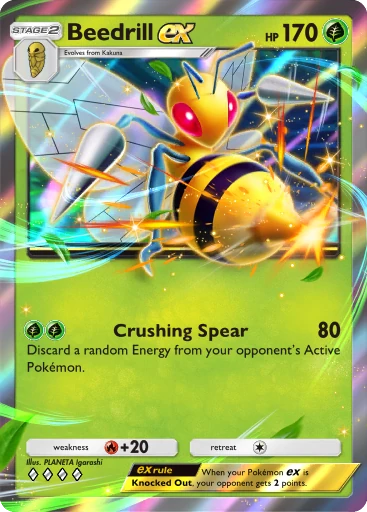 Beedrill ex (a4b-010) card in Pokémon TCG Pocket