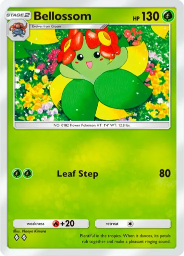 Bellossom (a2-003) card in Pokémon TCG Pocket