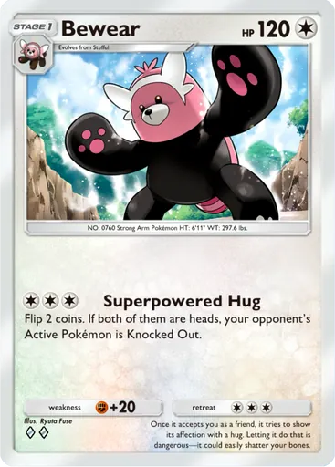 Bewear (a3a-058) card in Pokémon TCG Pocket