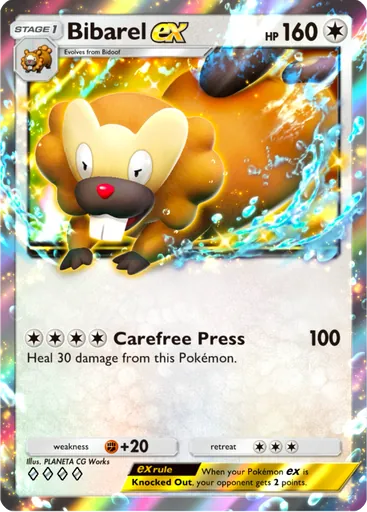 Bibarel ex (a2b-065) card in Pokémon TCG Pocket