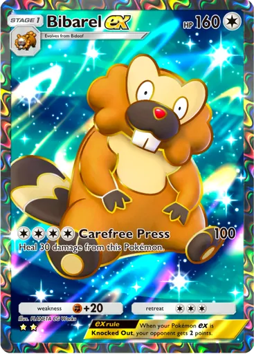 Bibarel ex (a2b-087) card in Pokémon TCG Pocket
