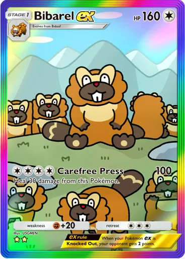 Bibarel ex (a2b-095) card in Pokémon TCG Pocket