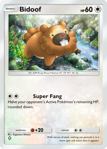 Bidoof (a2-135) card in Pokémon TCG Pocket