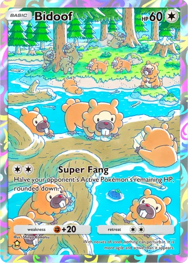 Bidoof (a2-177) card in Pokémon TCG Pocket