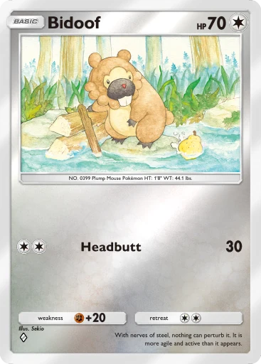 Bidoof (a4b-295) card in Pokémon TCG Pocket
