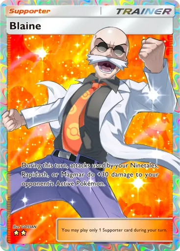 Blaine (a1-268) card in Pokémon TCG Pocket
