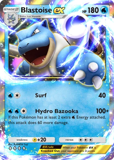 Blastoise ex (a4b-087) card in Pokémon TCG Pocket