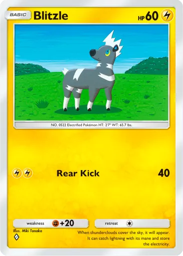 Blitzle (a3a-016) card in Pokémon TCG Pocket