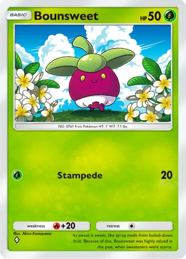 Bounsweet (a3-018) card in Pokémon TCG Pocket