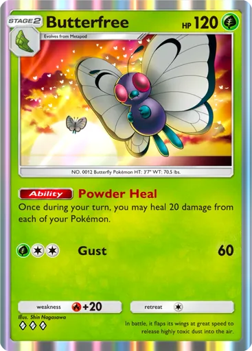 Butterfree (a1-007) card in Pokémon TCG Pocket