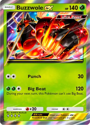 Buzzwole ex (a3a-006) card in Pokémon TCG Pocket