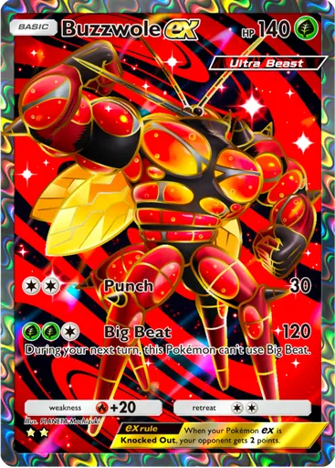 Buzzwole ex (a3a-076) card in Pokémon TCG Pocket