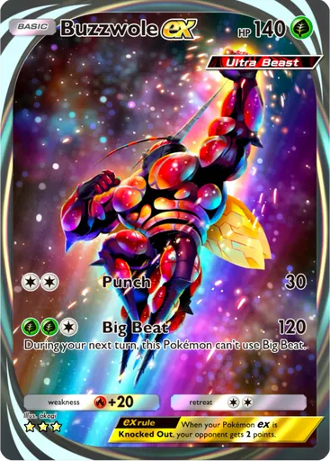 Buzzwole ex (a3a-088) card in Pokémon TCG Pocket